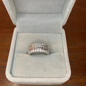 Diamonique Platinum Clad ring